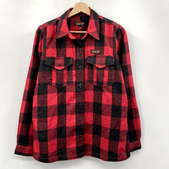 Patagonia Red Plaid Flannel Button Down - Picture 3 of 6
